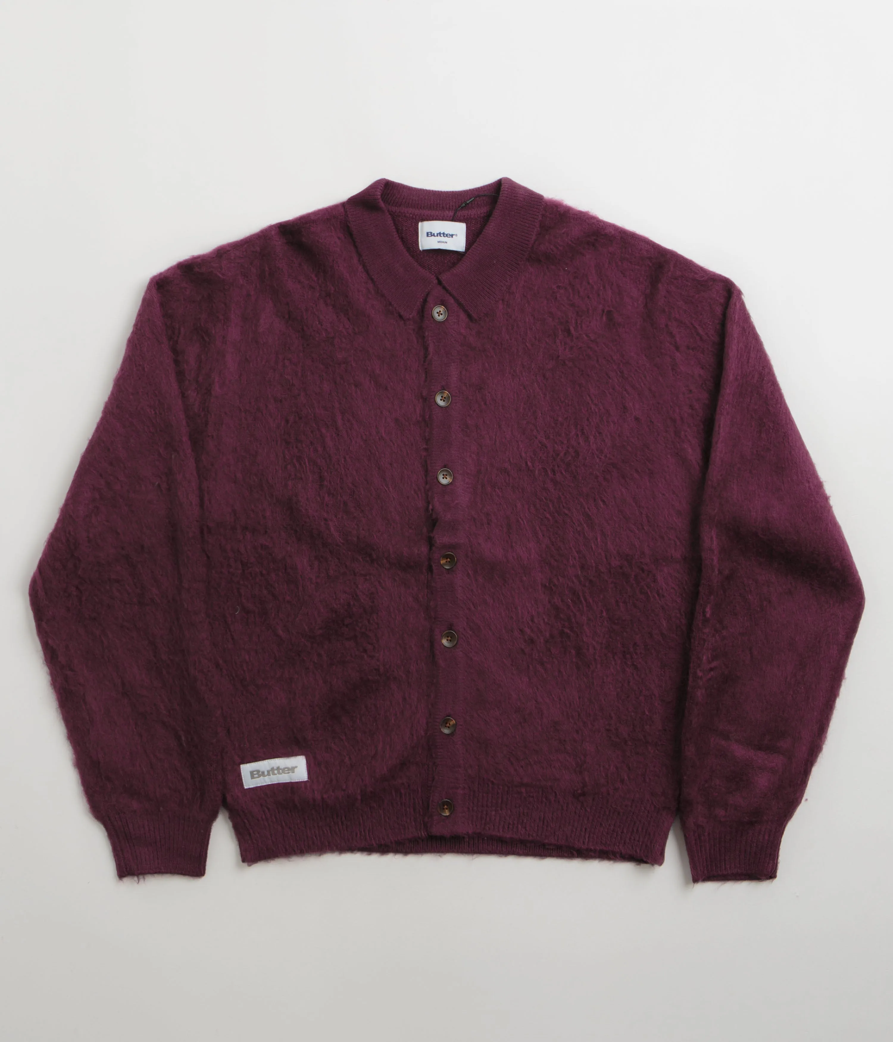 Butter Goods Mohair Button Up Knitted Shirt - Port Versatile Piece