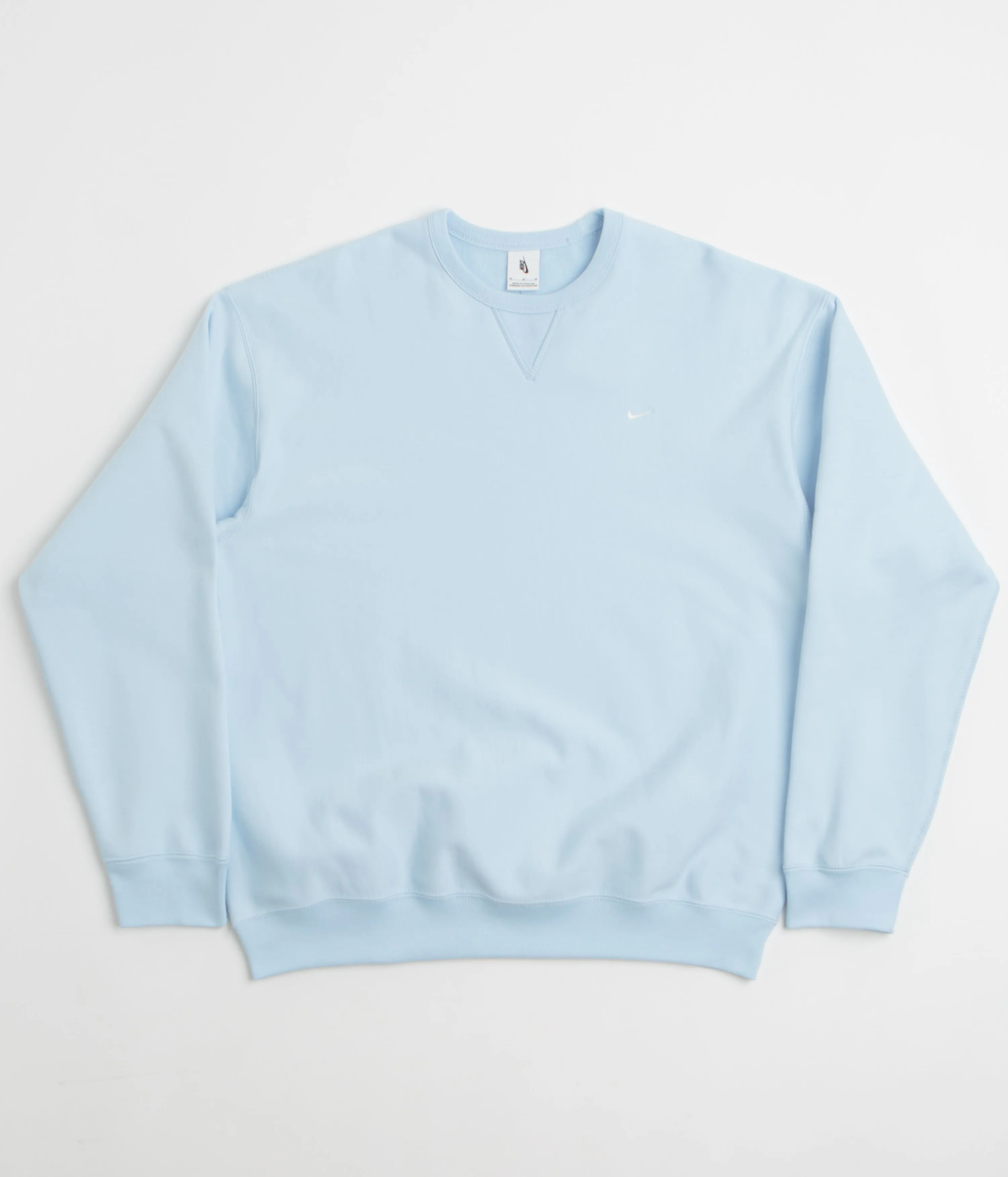 Lounge Wear Nike Solo Swoosh Crewneck Sweatshirt - Celestine Blue / White