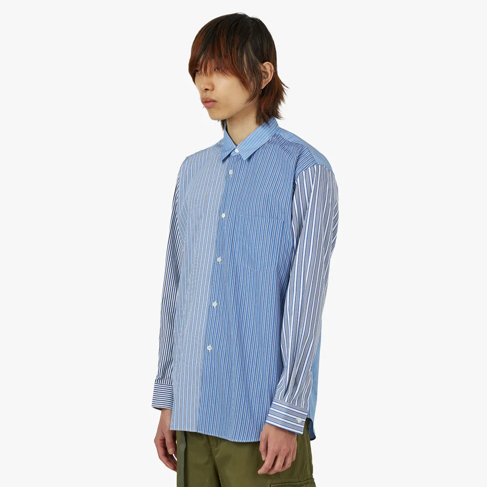 Unmatched comfort COMME des GAR?ONS SHIRT Striped Poplin Shape 5 / Blue