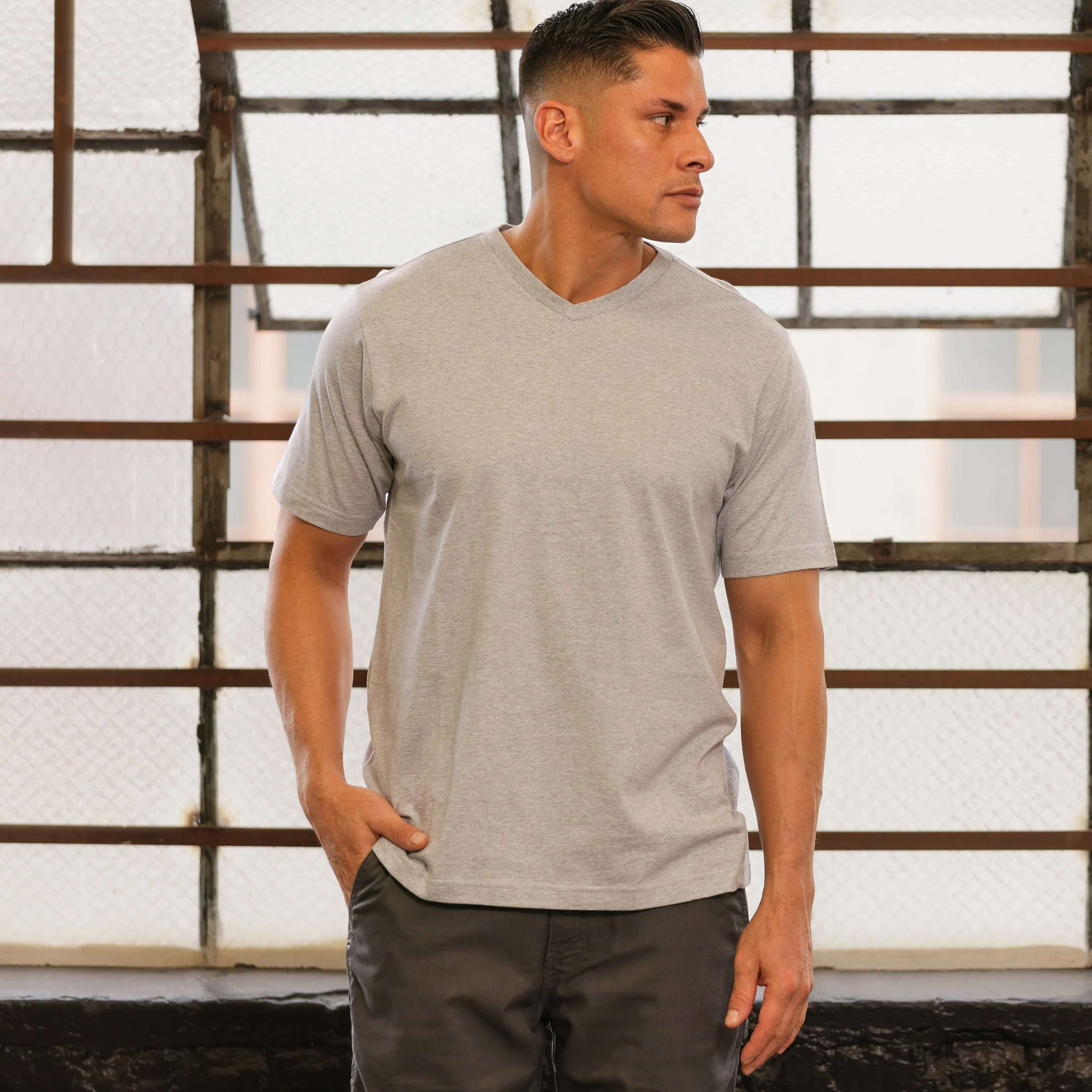 ComfortWaistband Downtown Cool Classic Vneck Tee - Mens