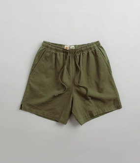 Mollusk Summer Shorts - Faded Mash Green Simple Mood