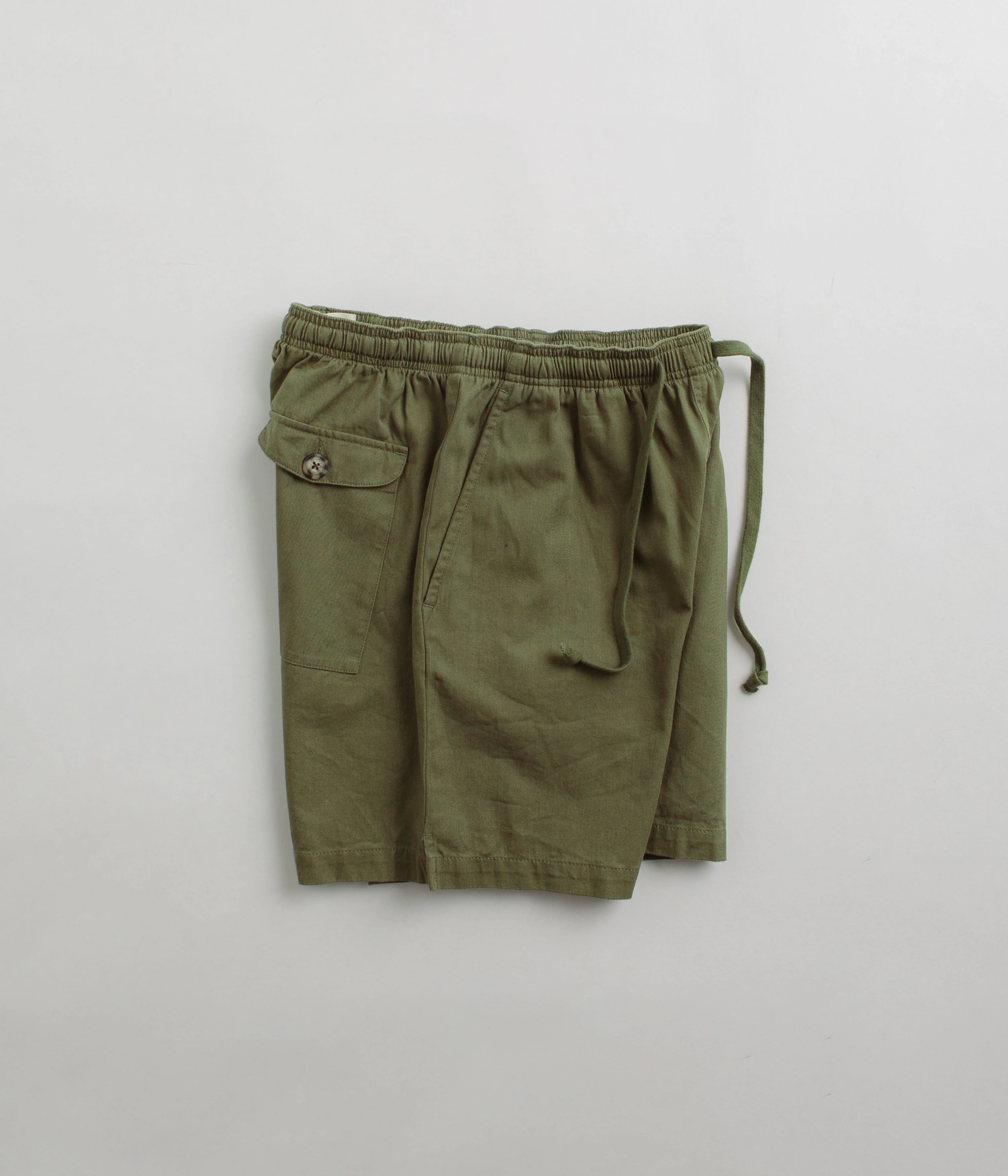 Mollusk Summer Shorts - Faded Mash Green Sneakers Stretchy Waist