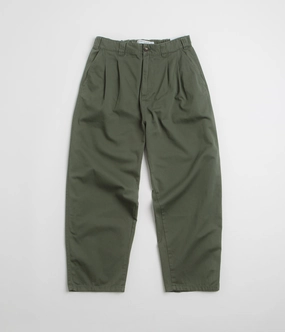 Organic Cotton clean design Polar Railway Chinos - Grey Green