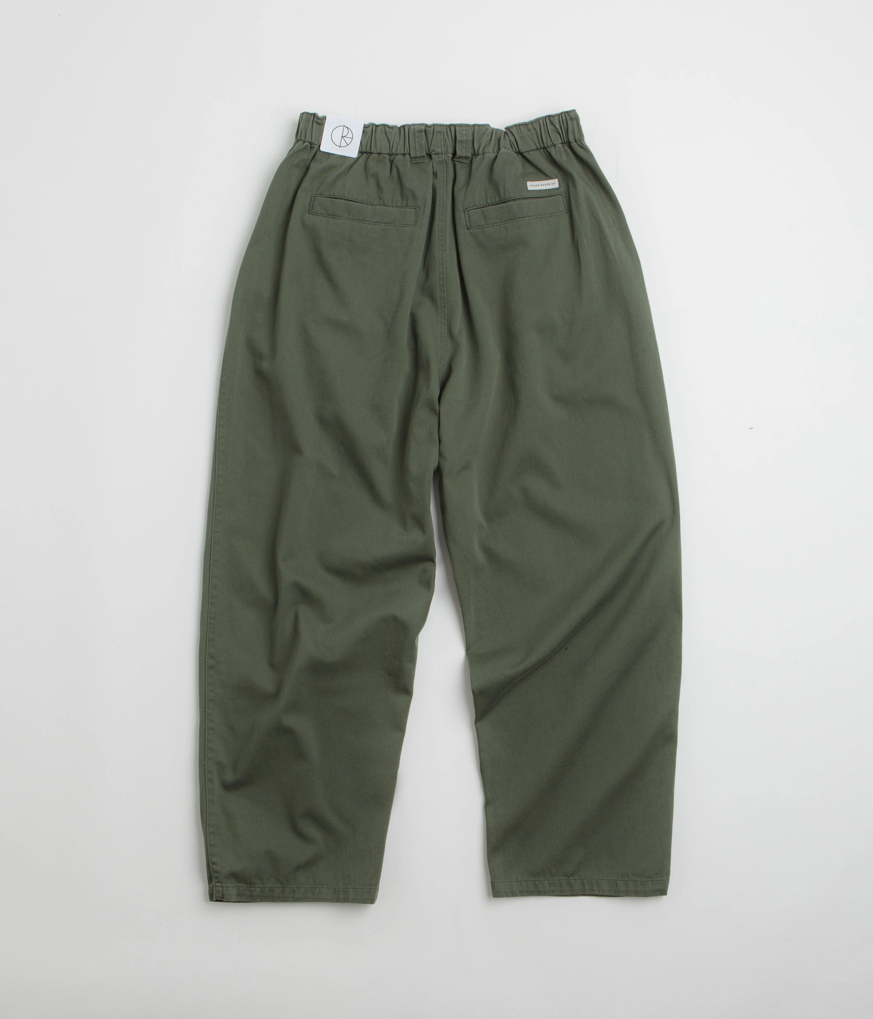 Polar Railway Chinos - Grey Green Rayon drape