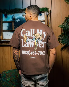 Market Call My Lawyer Bear Tee Rustic Ease Stretchable Material