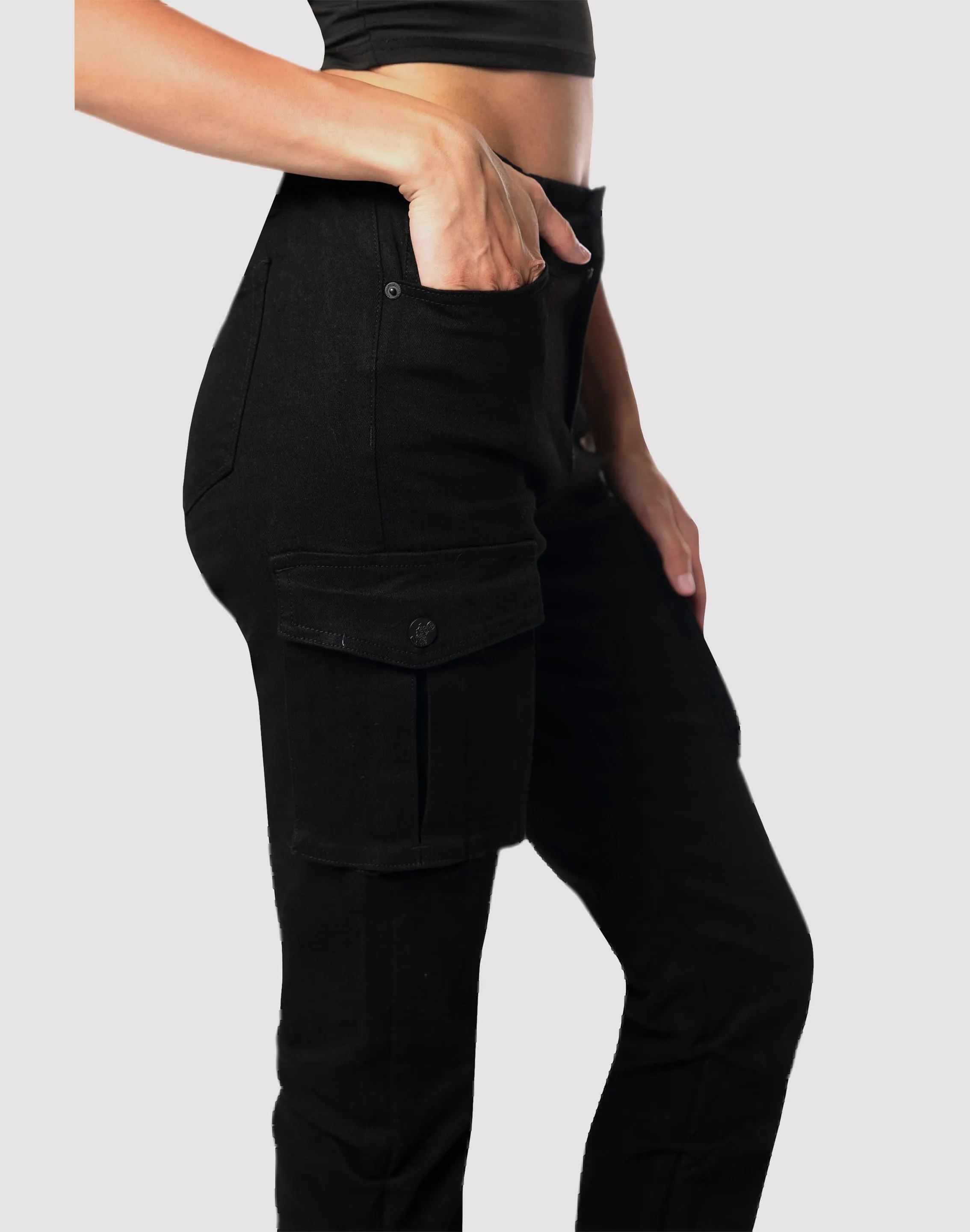 Aerated Seam Placement AdjustableStraps Grindhouse Twill Black Pants