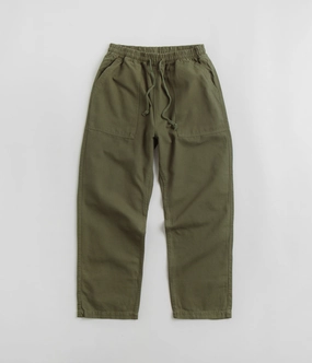 Service Works Classic Chef Pants - Olive Elastic Free Cuffs