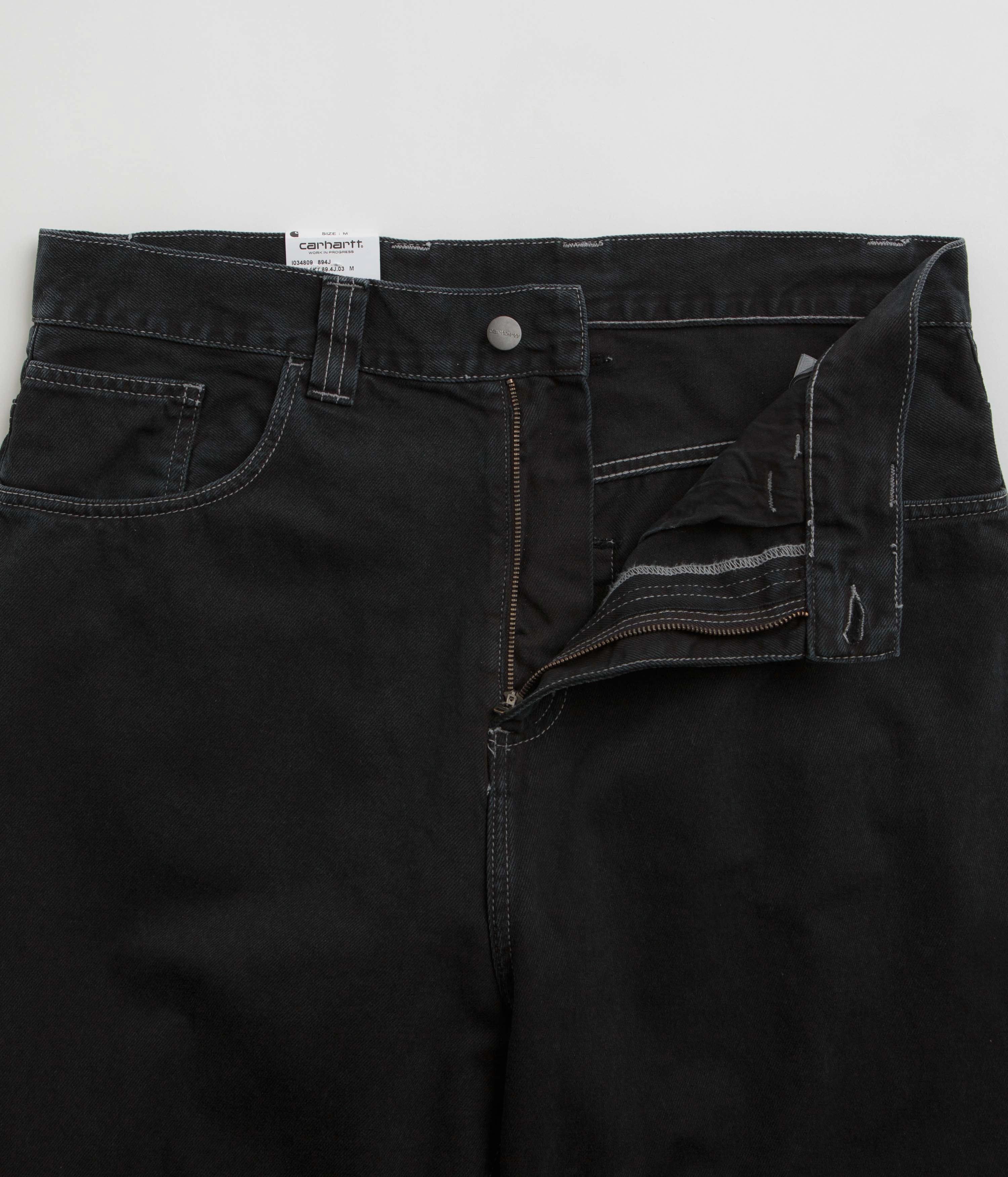 Carhartt Brandon Denim Pants - Black Stone Dyed Durable Fabric WrinkleResistantMaterial