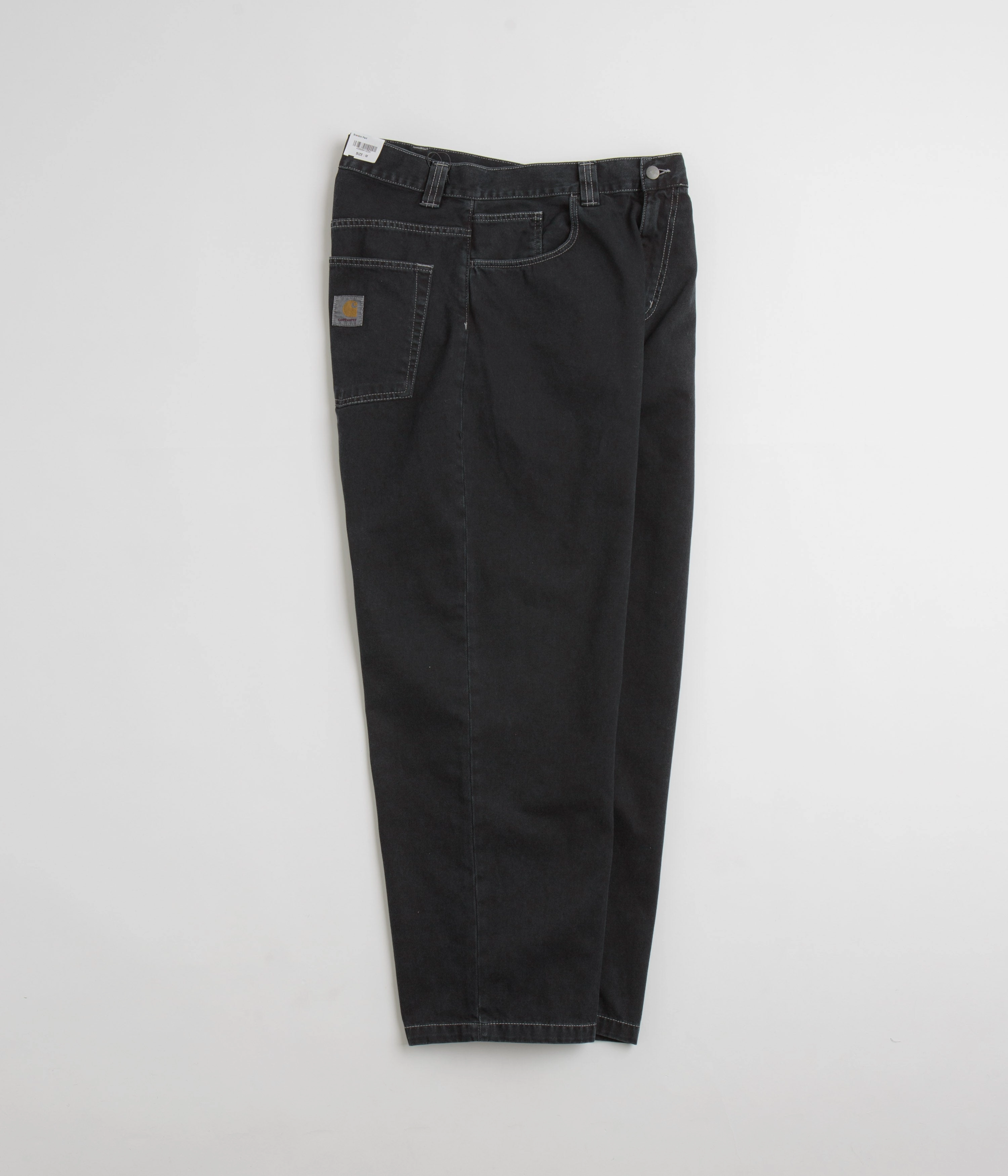Carhartt Brandon Denim Pants - Black Stone Dyed Urban Cool MoistureWickingLining
