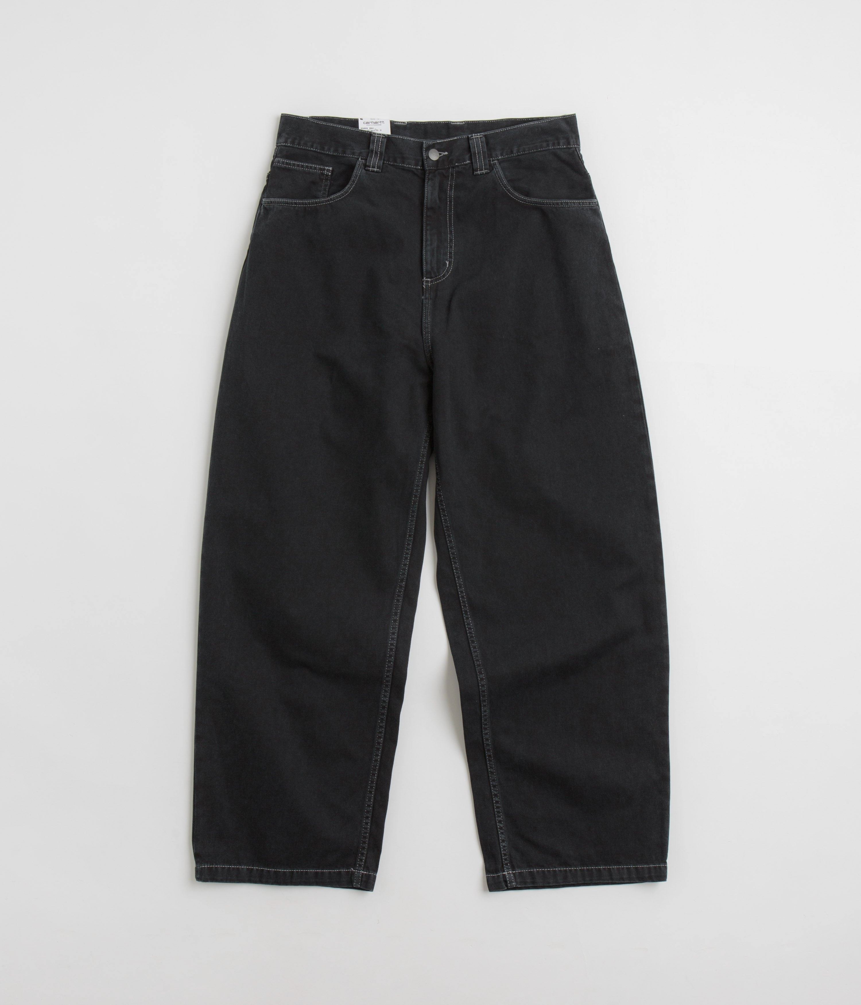 Carhartt Brandon Denim Pants - Black Stone Dyed TearResistantPanels Stain Resistant