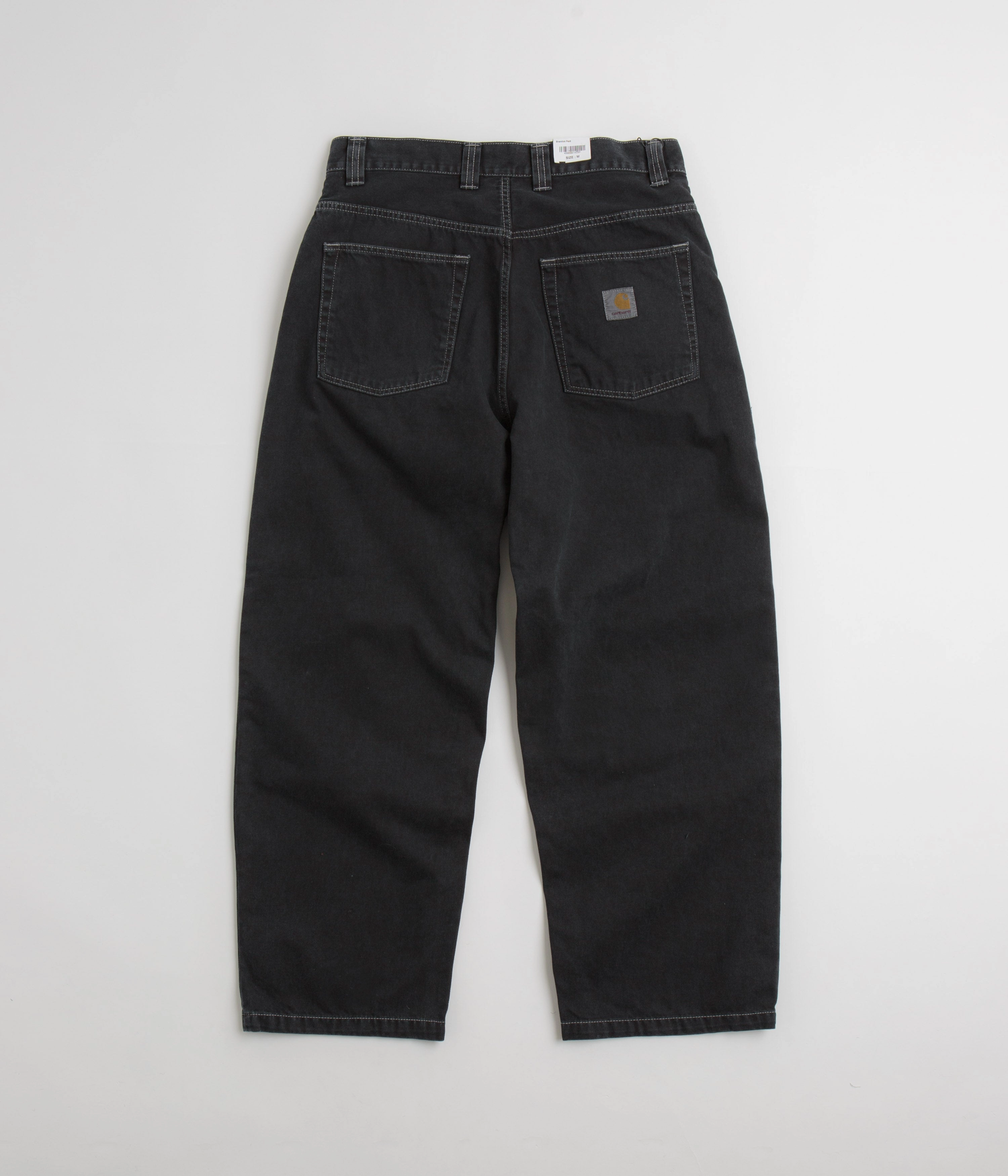 Bi Stretch Fabric Carhartt Brandon Denim Pants - Black Stone Dyed