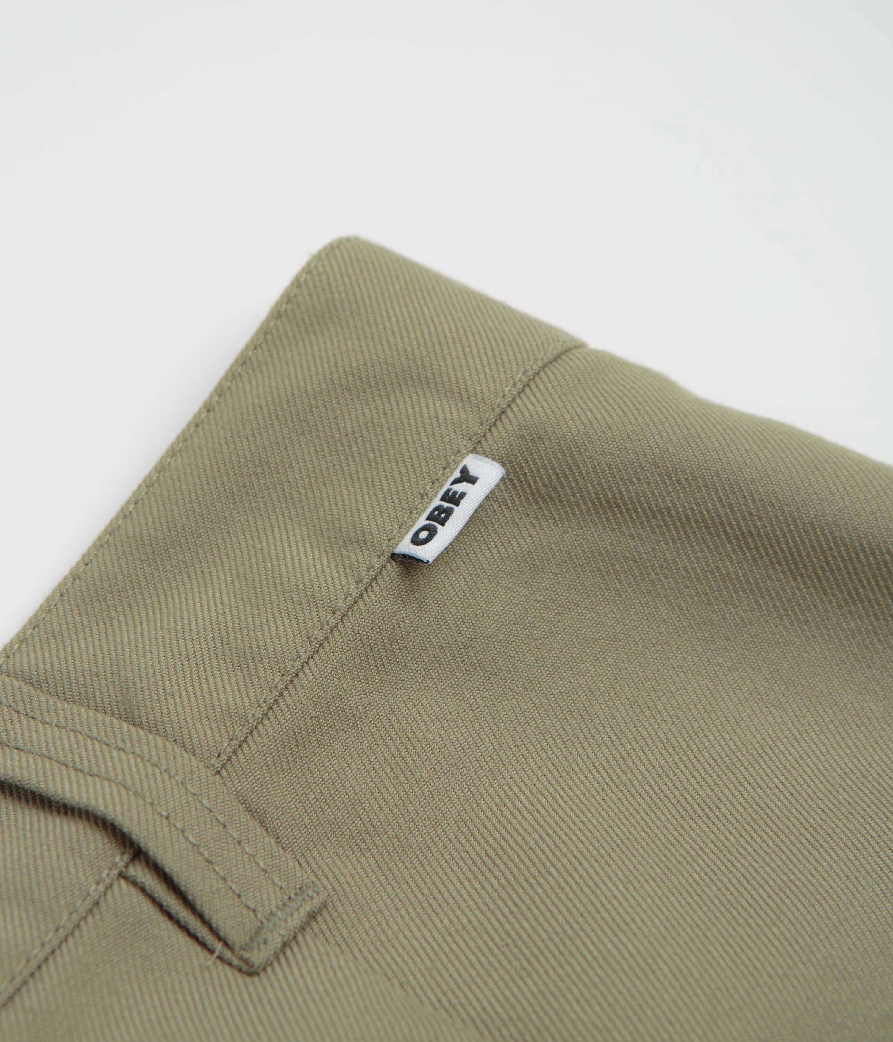 Obey Oliver Pleated Pants - Mermaid Comfy Waistband No Ride Up Design