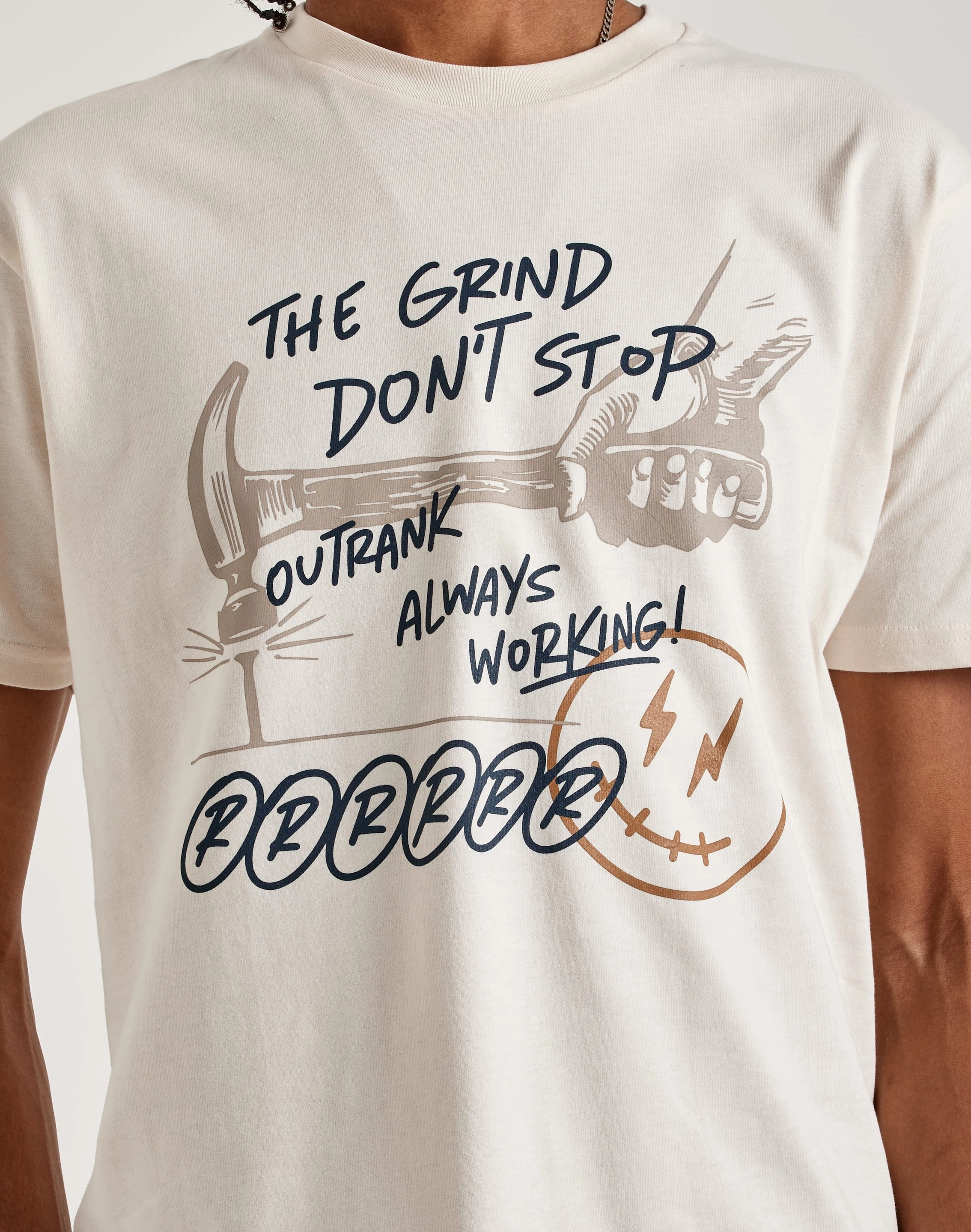 SmoothFinish Pure Tone Outrank The Grind Don't Stop Tee