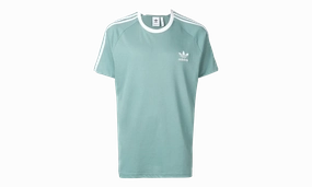 Originals 3-Stripes Tee "Vapour Steel" Flexible Hemline NoSlipTrims