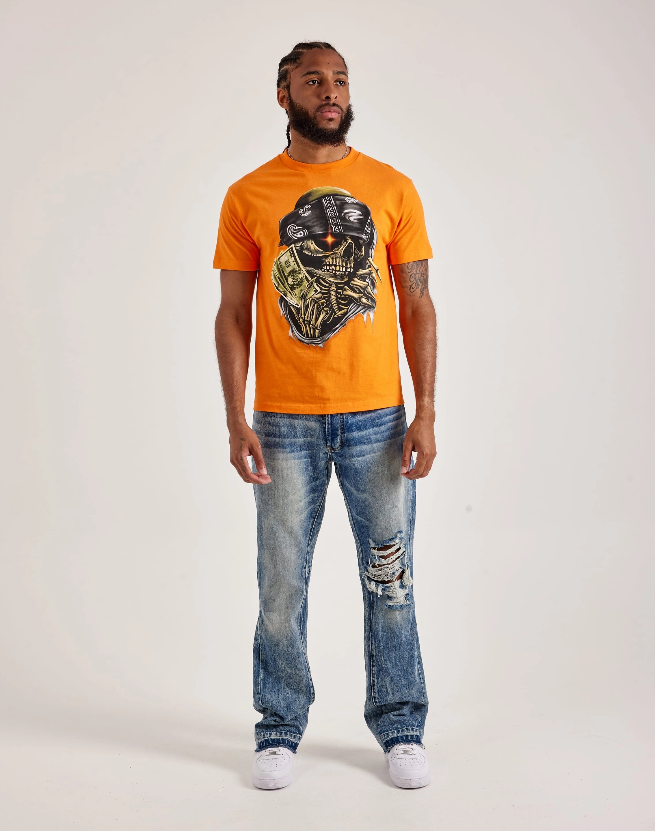 Sustainable production Pure Dopamine Skull Money Tee