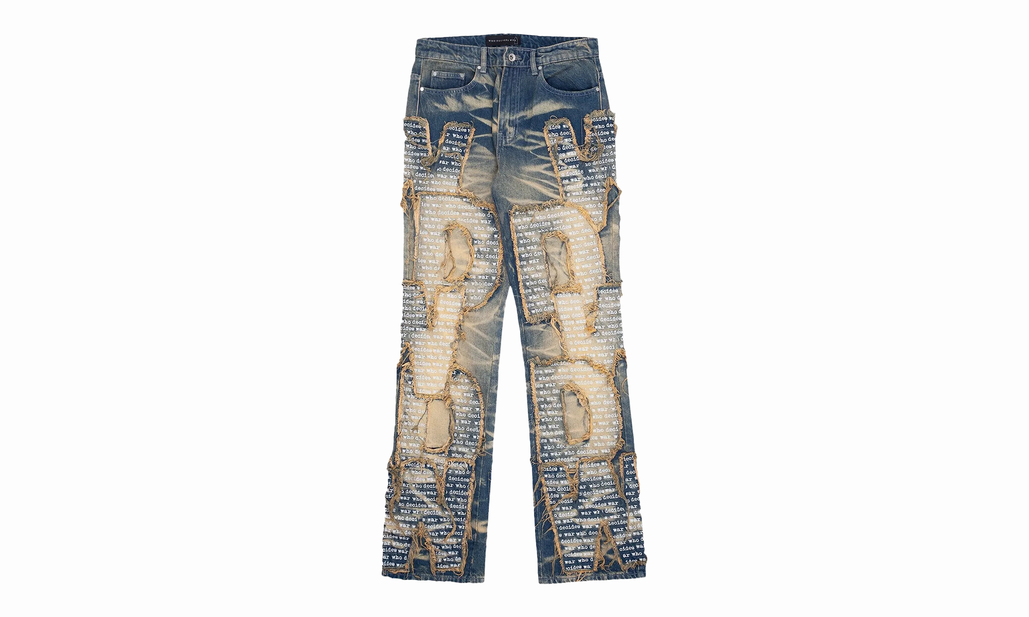 WDW Overlay Denim Jeans "Blue" Non Fade Fabric Minimalist Daily Wear Loose