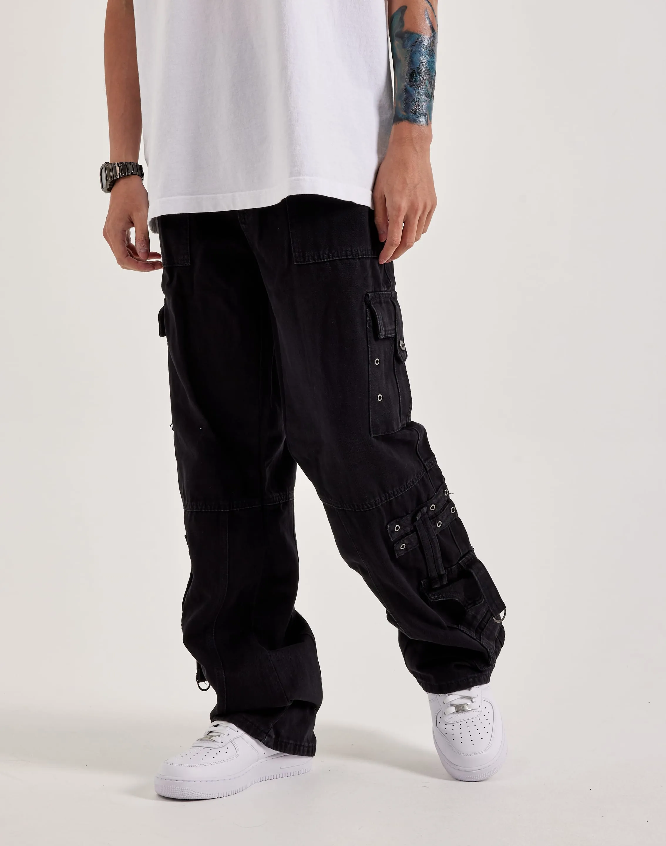 FlexibleWaistband WearResistantHem WAIMEA Baggy Cargo Pants