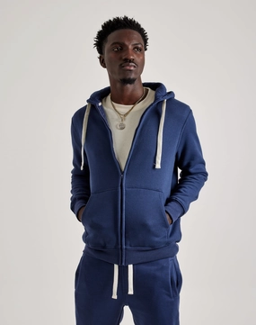 DH Essentials Basic Full-Zip Fleece Hoodie Office Mood