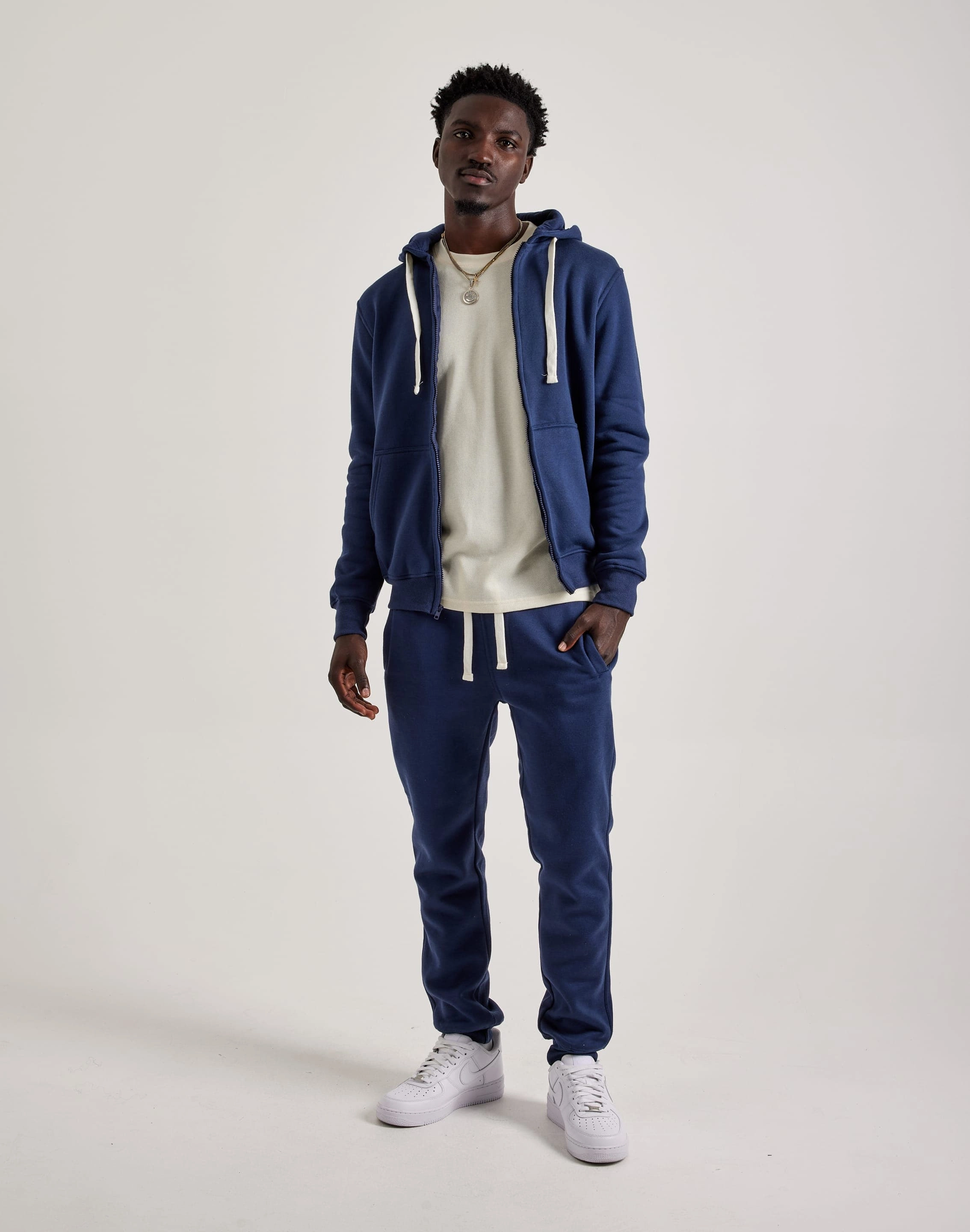 Energy Ease Young Edge DH Essentials Basic Full-Zip Fleece Hoodie