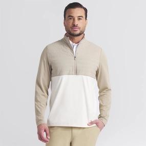 Casual Cloudspun Tech Hybrid Half Zip Ice Coffee