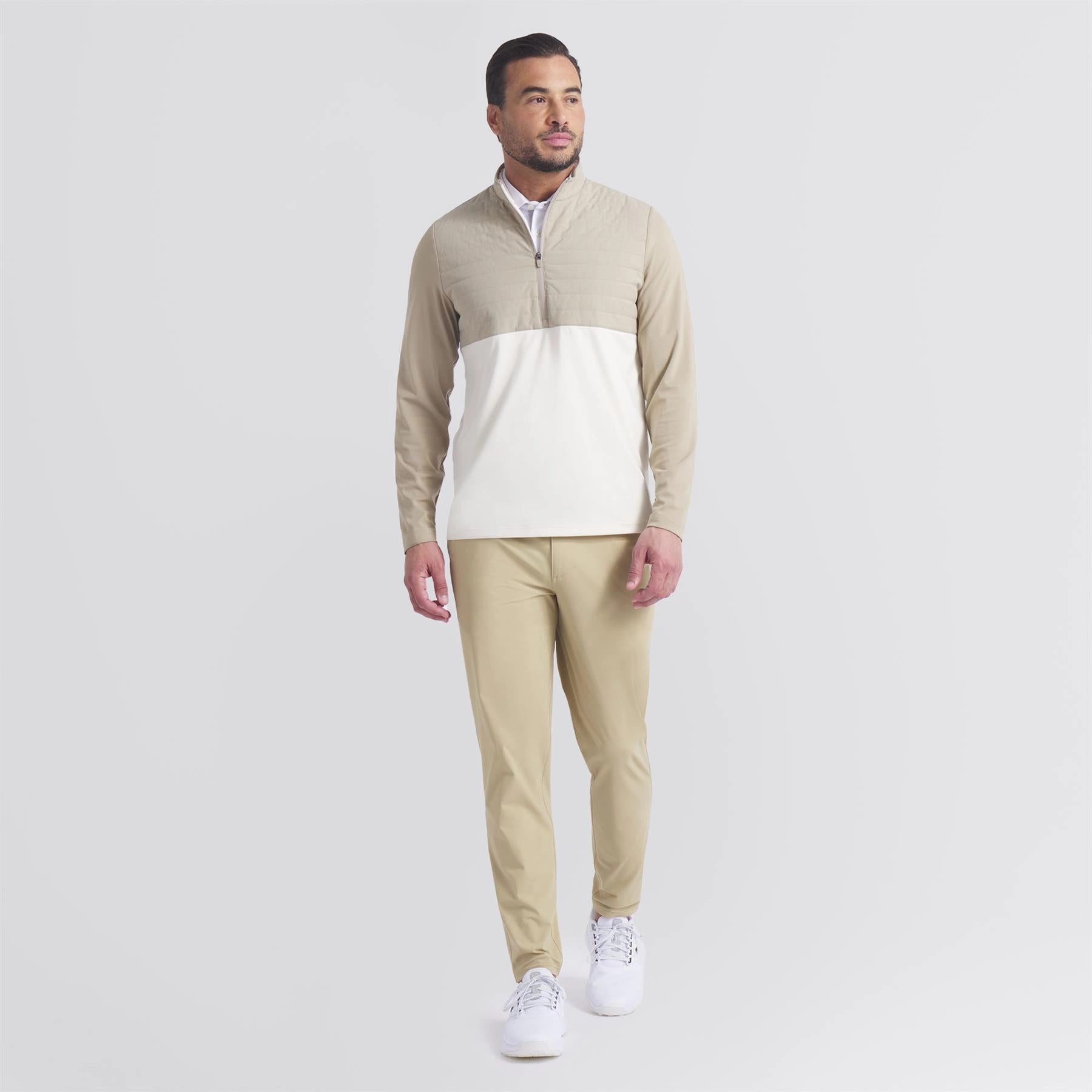 professionals Cloudspun Tech Hybrid Half Zip Ice Coffee
