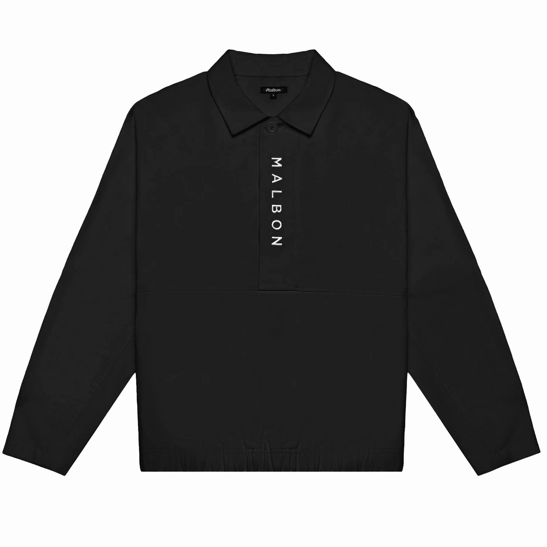 Versatile Layering Padded collar Club Malbon Pullover Black