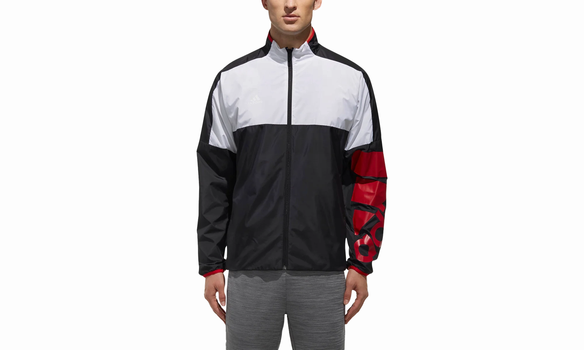 Classic Glow All weather Club Tennis Jacket Zip-Up "Black"