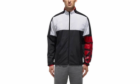 Classic Glow All weather Club Tennis Jacket Zip-Up "Black"