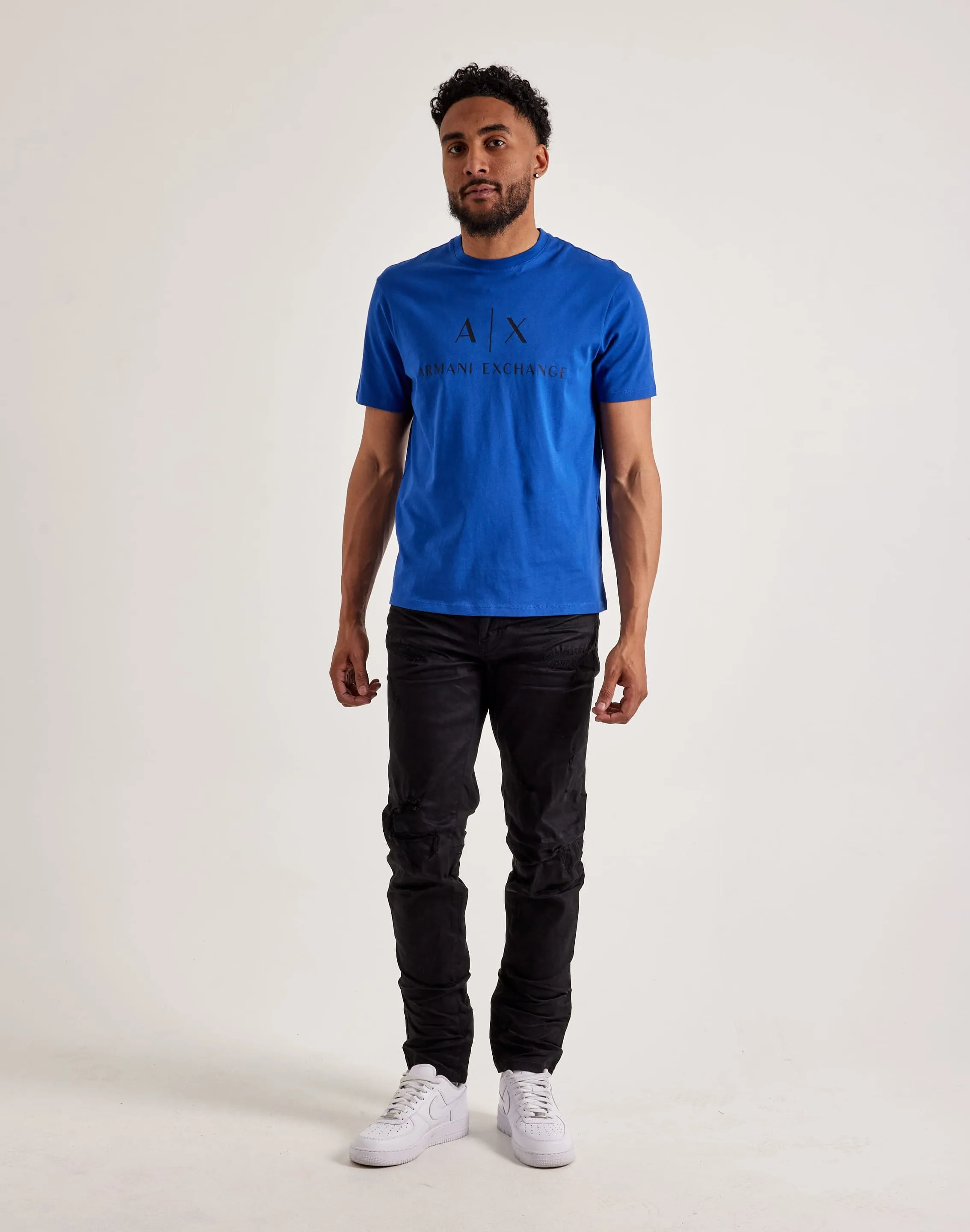 Ultraviolet Protection Antistatic Armani Exchange Mini Icon Logo Tee