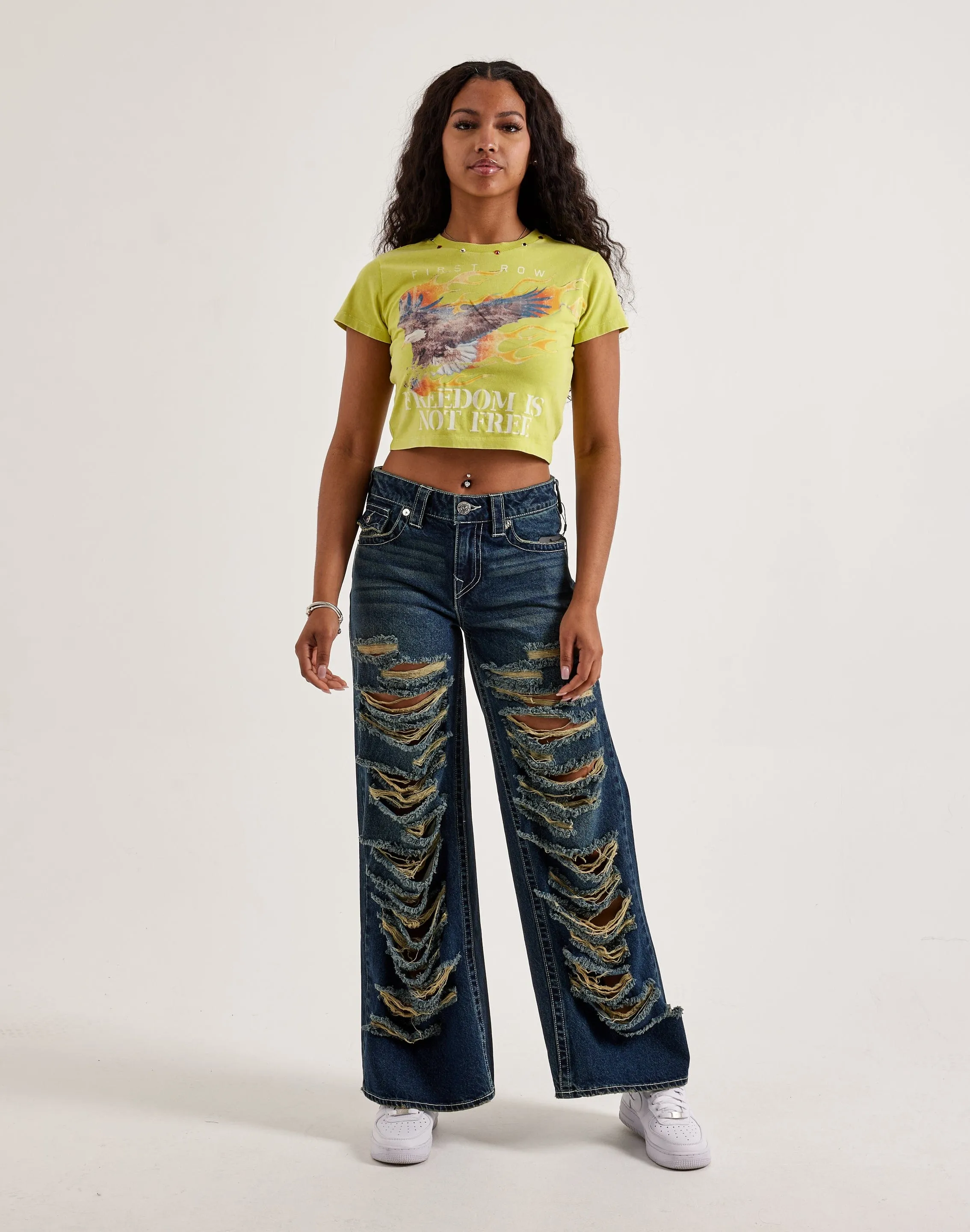 AntiStaticLining Earth Glow First Row Eagle Baby Tee
