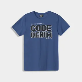 All weather Code Mens Dots Outline Tee Blue