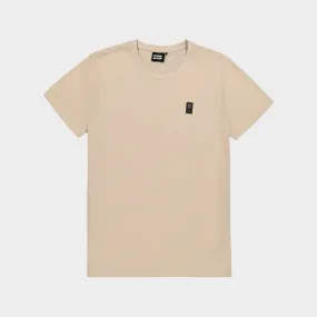 Airflow Vents Serene Ease Code Mens Rib Crew Neck Tee Beige