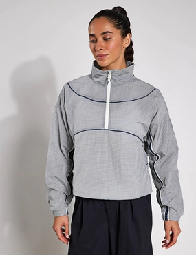Office Wear fall season Run 96 Jacket - White Quartz/Downpour Grey