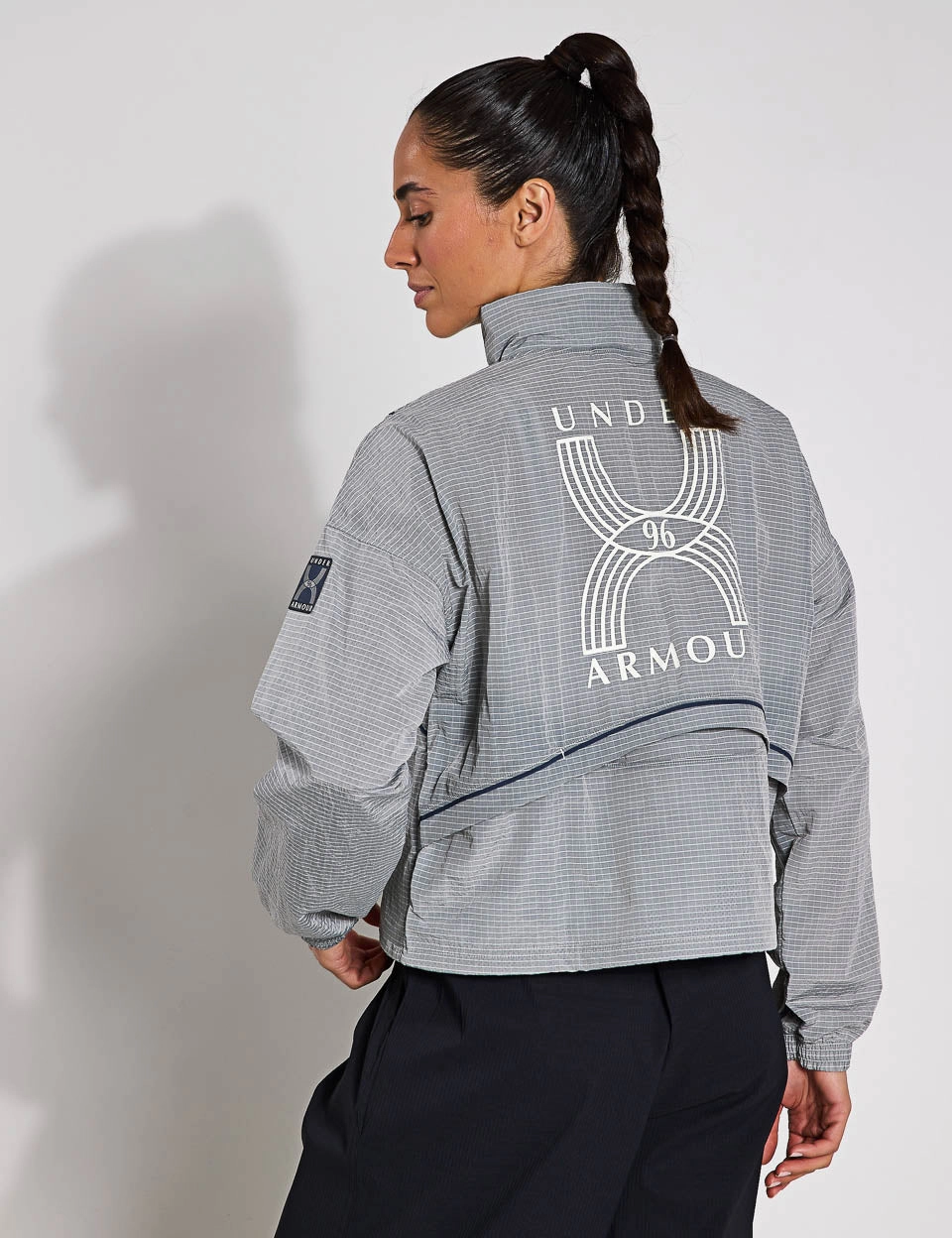 Fashion Event Bright Color Run 96 Jacket - White Quartz/Downpour Grey