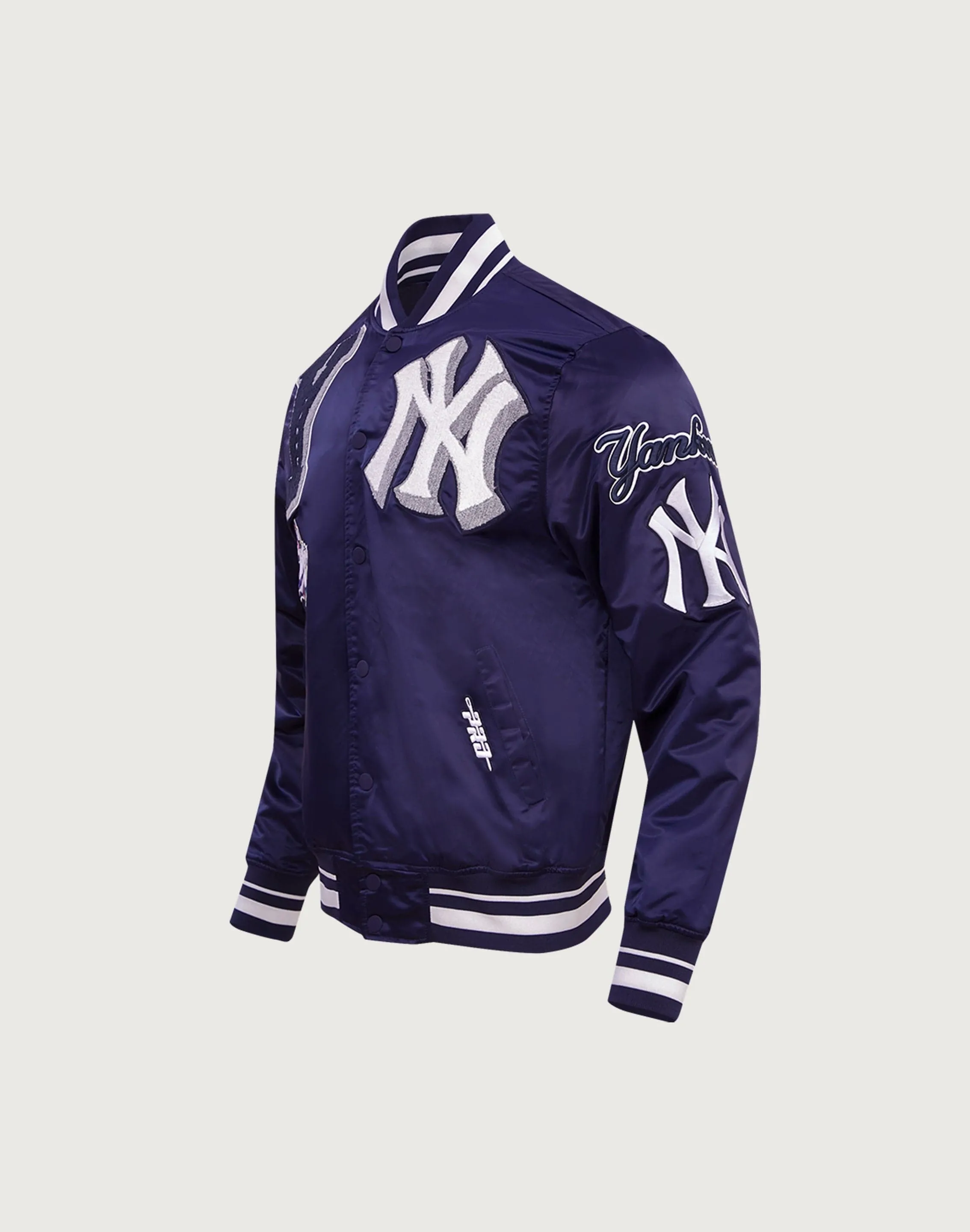 Pro Standard MLB New York Yankees Mashup Rib Satin Jacket Quick Core SmoothInnerLining