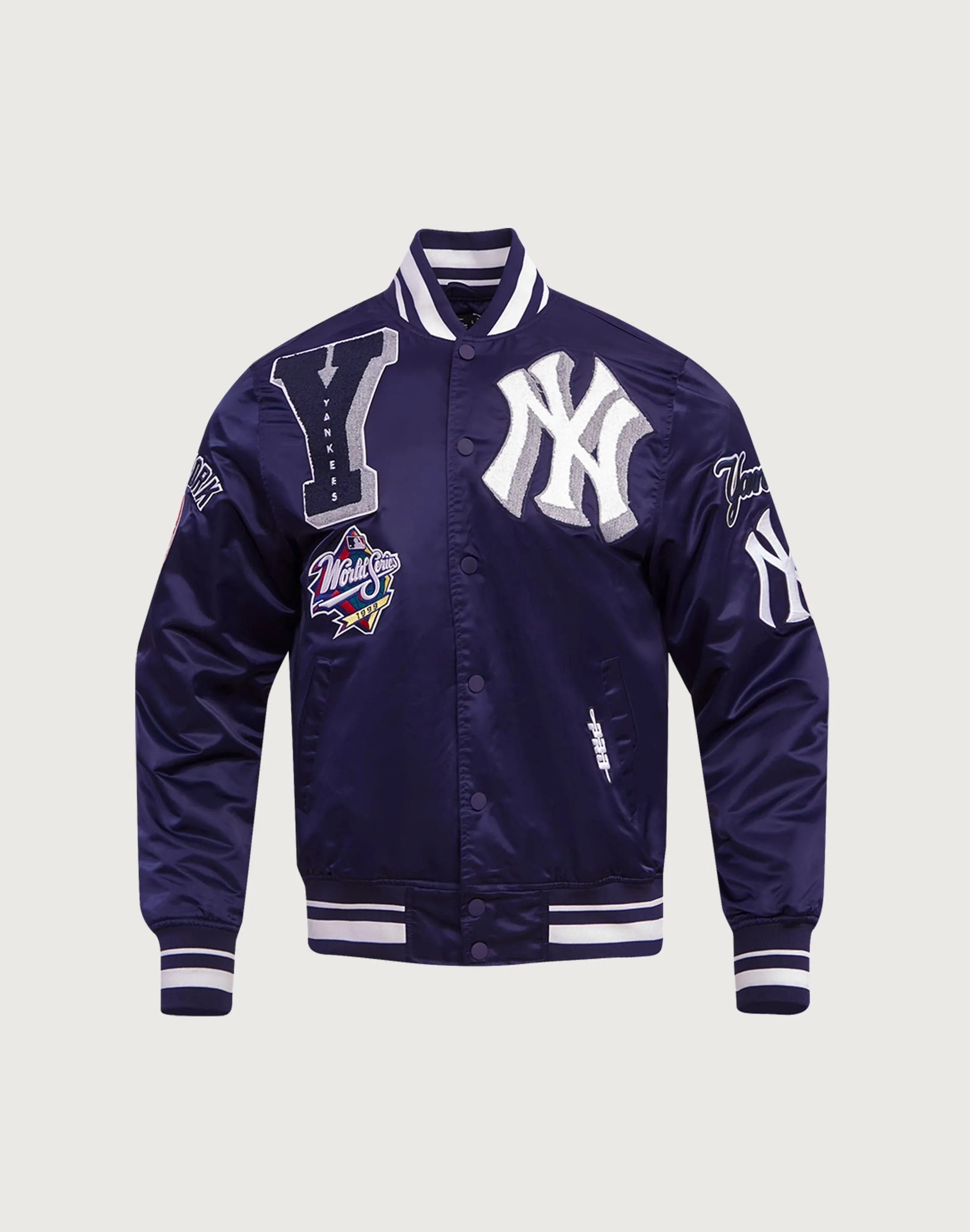 Spark Glow Smooth Edge Binding Pro Standard MLB New York Yankees Mashup Rib Satin Jacket