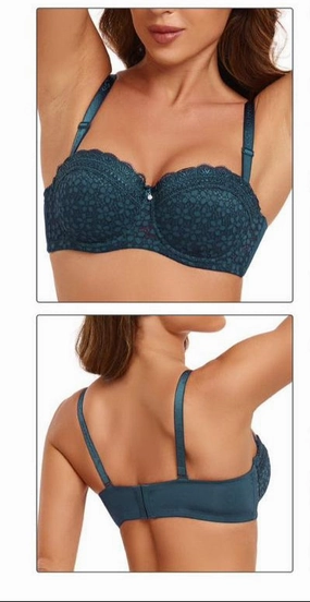 Lightweight Comfort Thin Cup Lace Overlay Bra