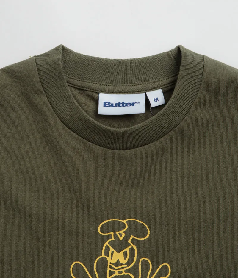 Easy Care school event Butter Goods Alien T-Shirt - Army