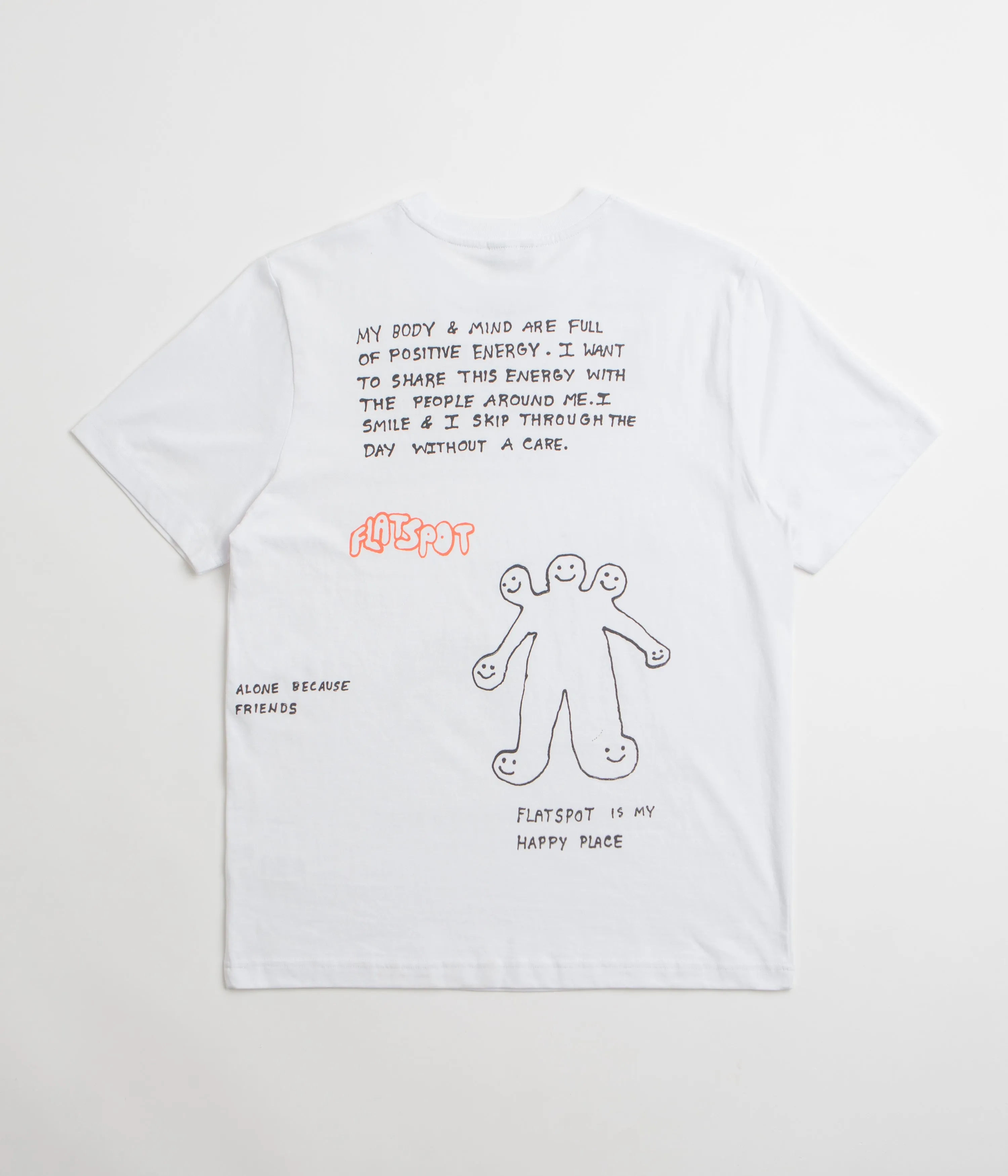 Quick Drying flatspot FS Is My Happy Place T-Shirt - White