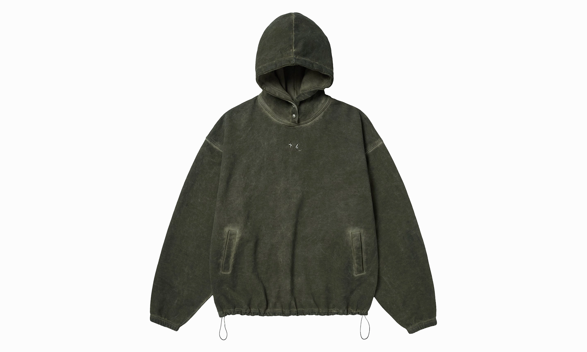 Color Emblem Hoodie "Green"