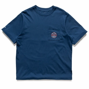 Malbon Golf Eagle Buckets Pocket Tee - Navy Hiking Gear