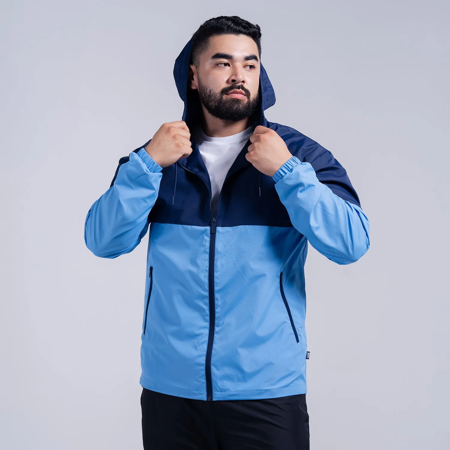 Colorblock Windbreaker - Mens Model Glow temperature regulation
