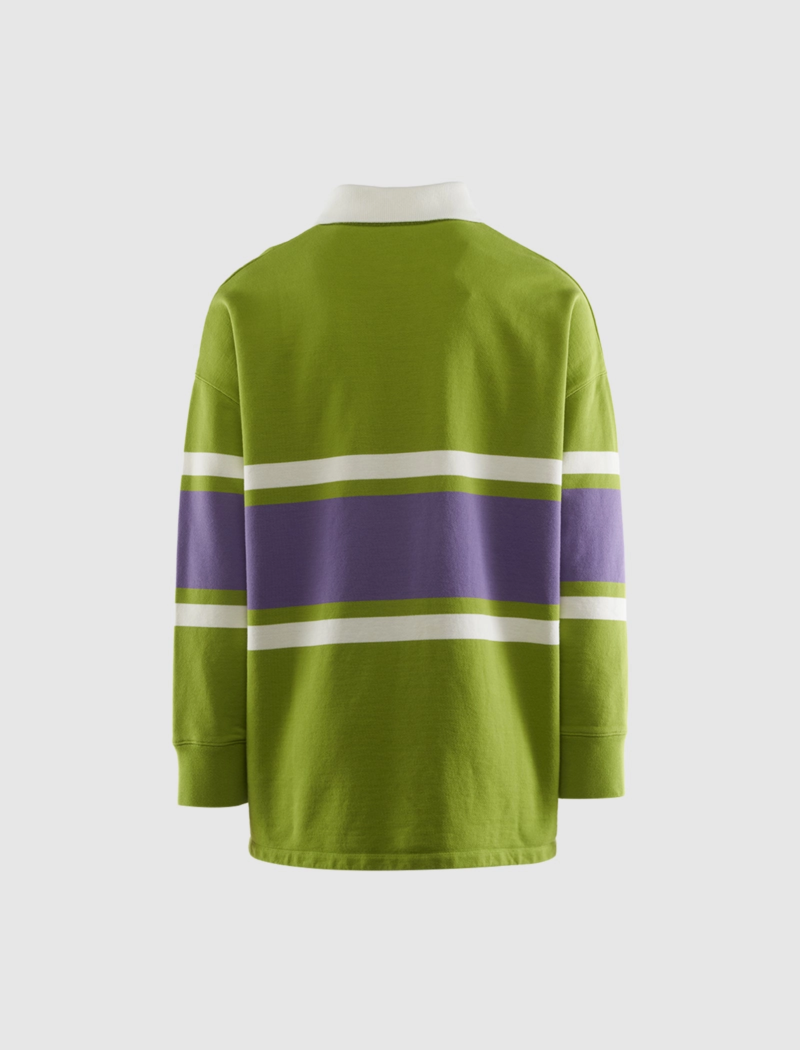 LONG SLEEVE POLO Non Iron Finish Layered Collar Structure