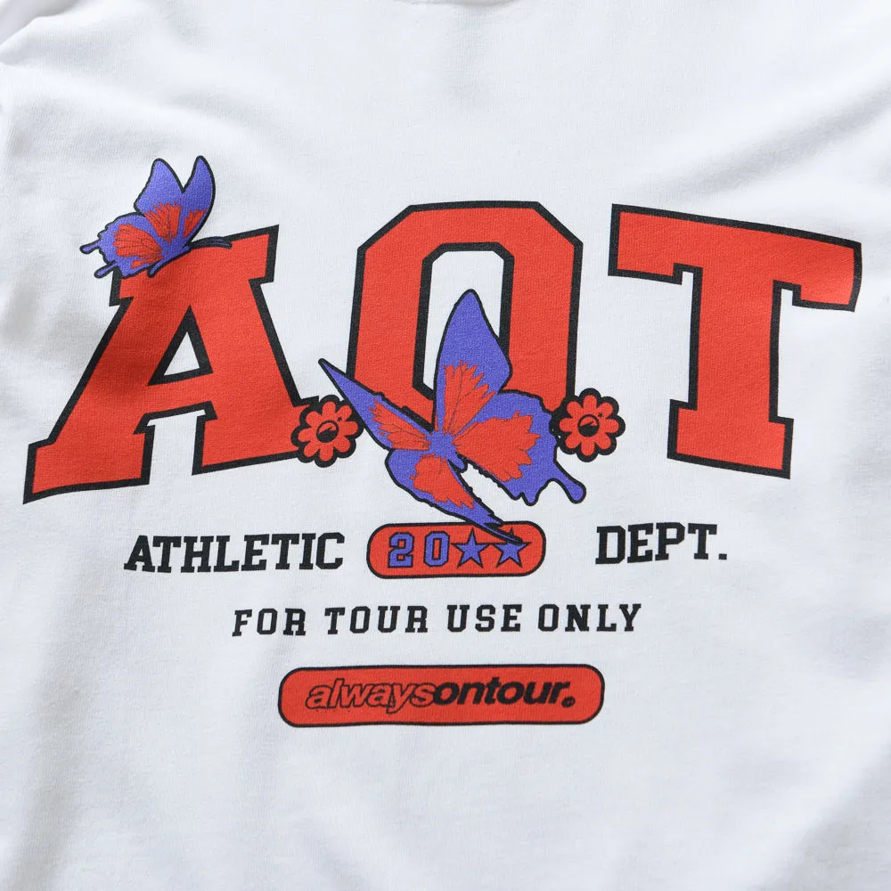 Three Thread Overlock Stitching bowling event Always On Tour Physical Education L/S Tee - White