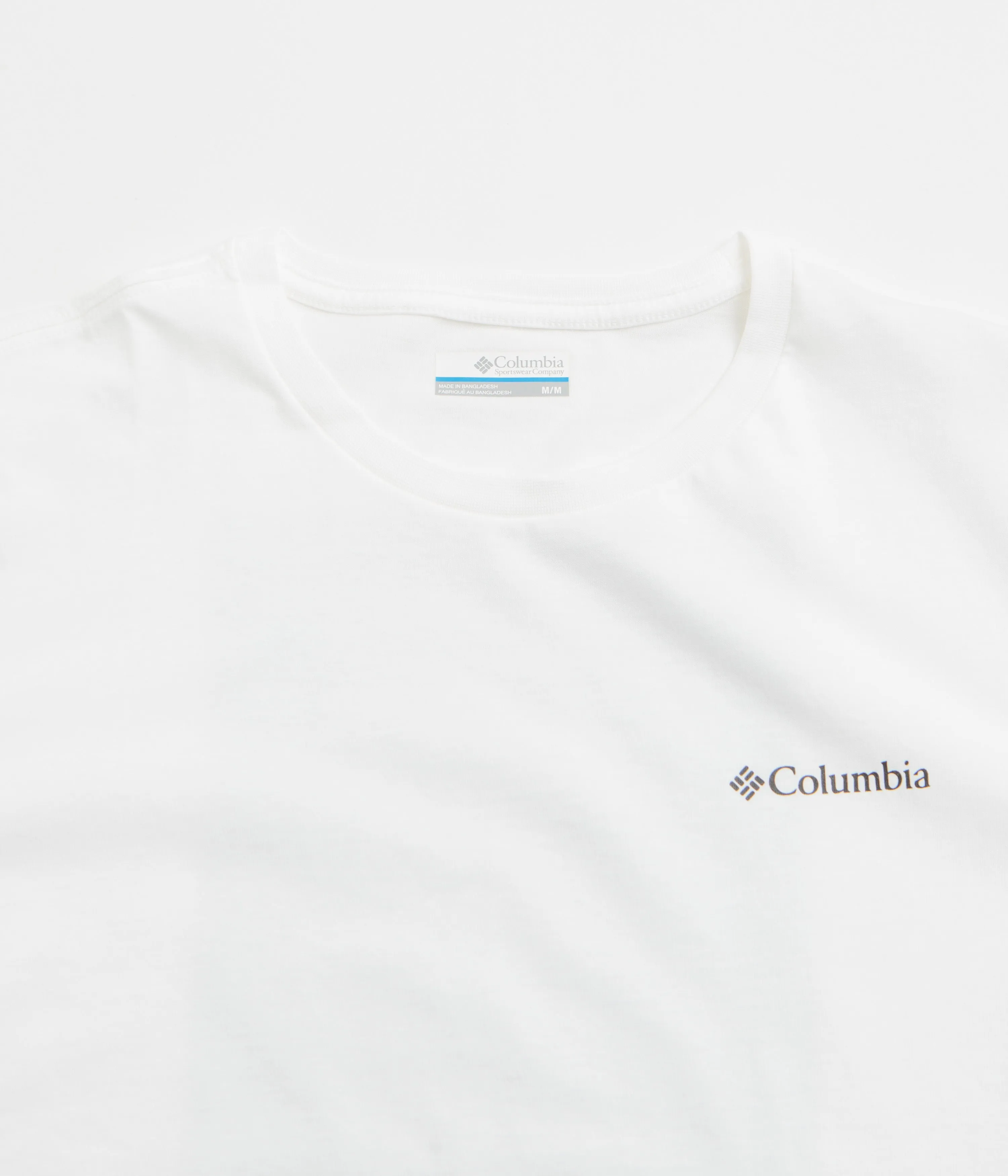 statement details mountain vacation Columbia Barton Springs T-Shirt - White