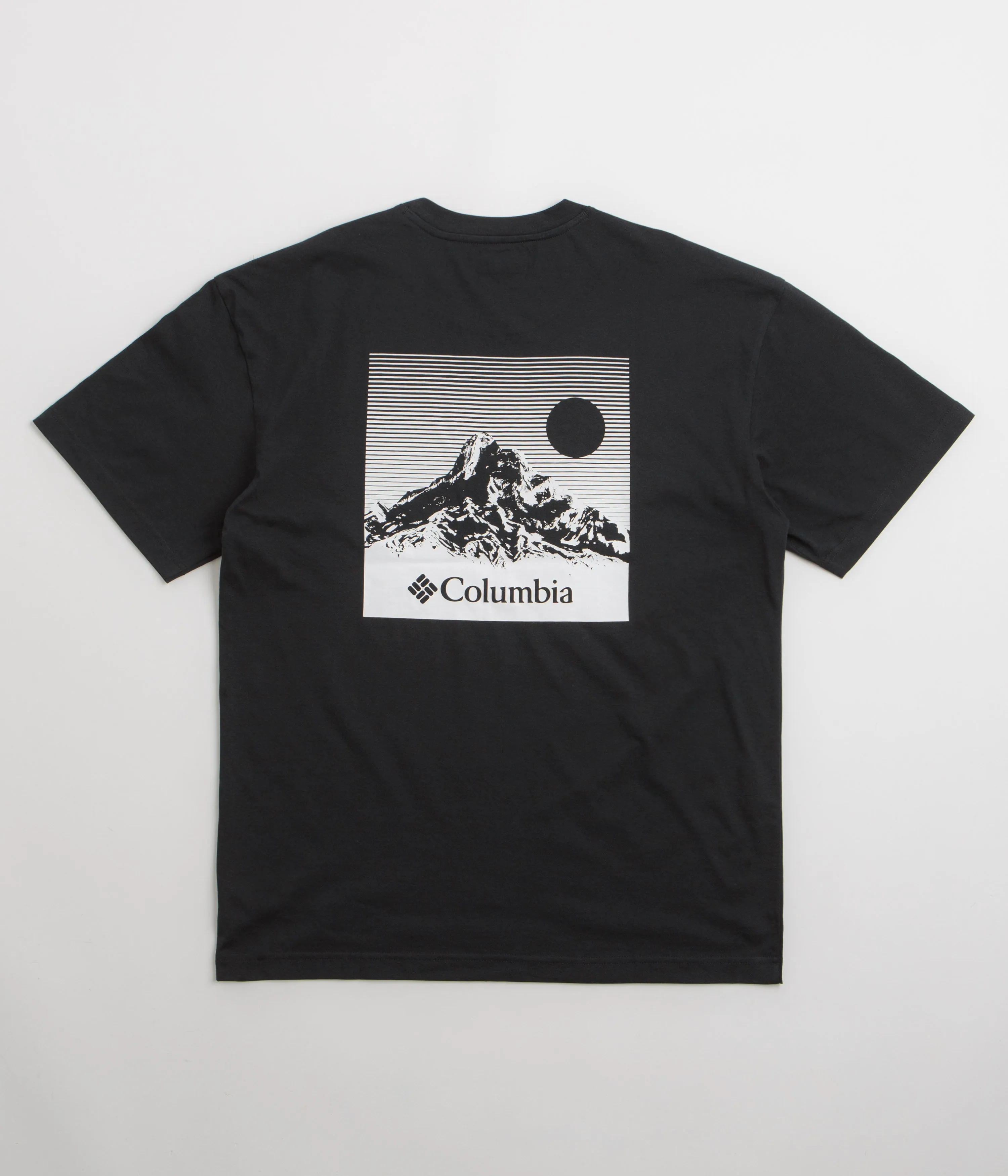 Columbia Black Butte Graphic T-Shirt - Black / Linear View diving event silk shirt