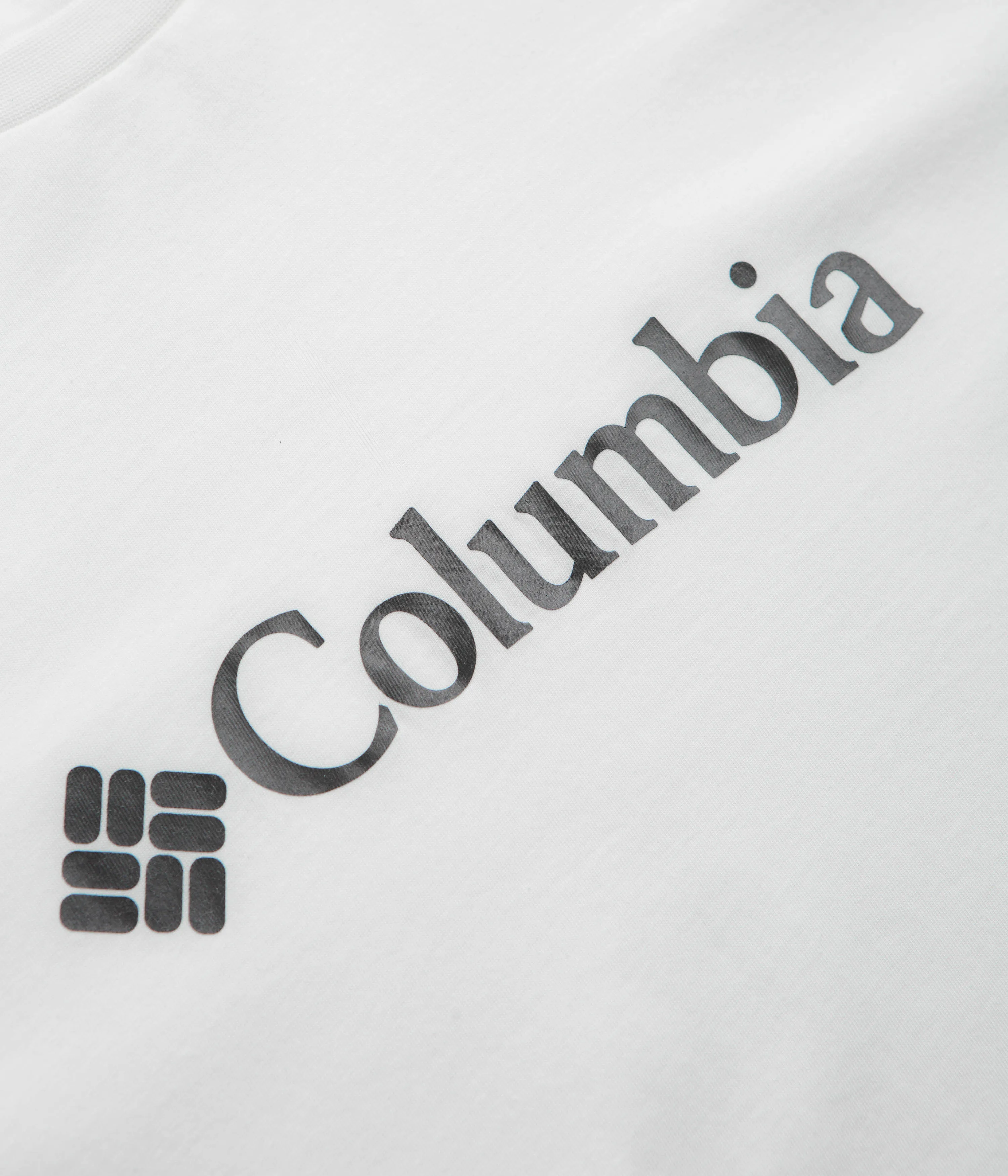 running venue Organic Cotton Columbia CSC Basic Logo Short Sleeve T-Shirt - White