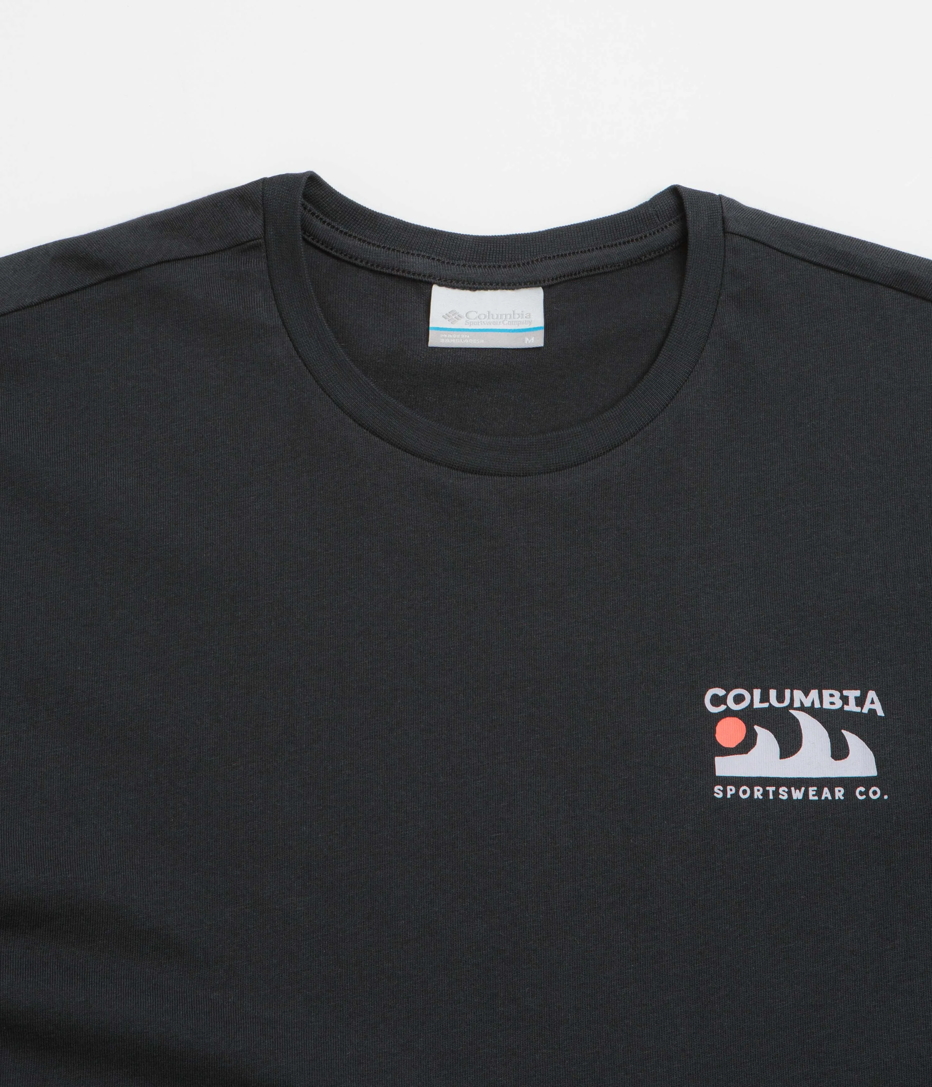 Columbia Explorers Canyon Back T-Shirt - Black / Peaks and Waves Stretchy Waist