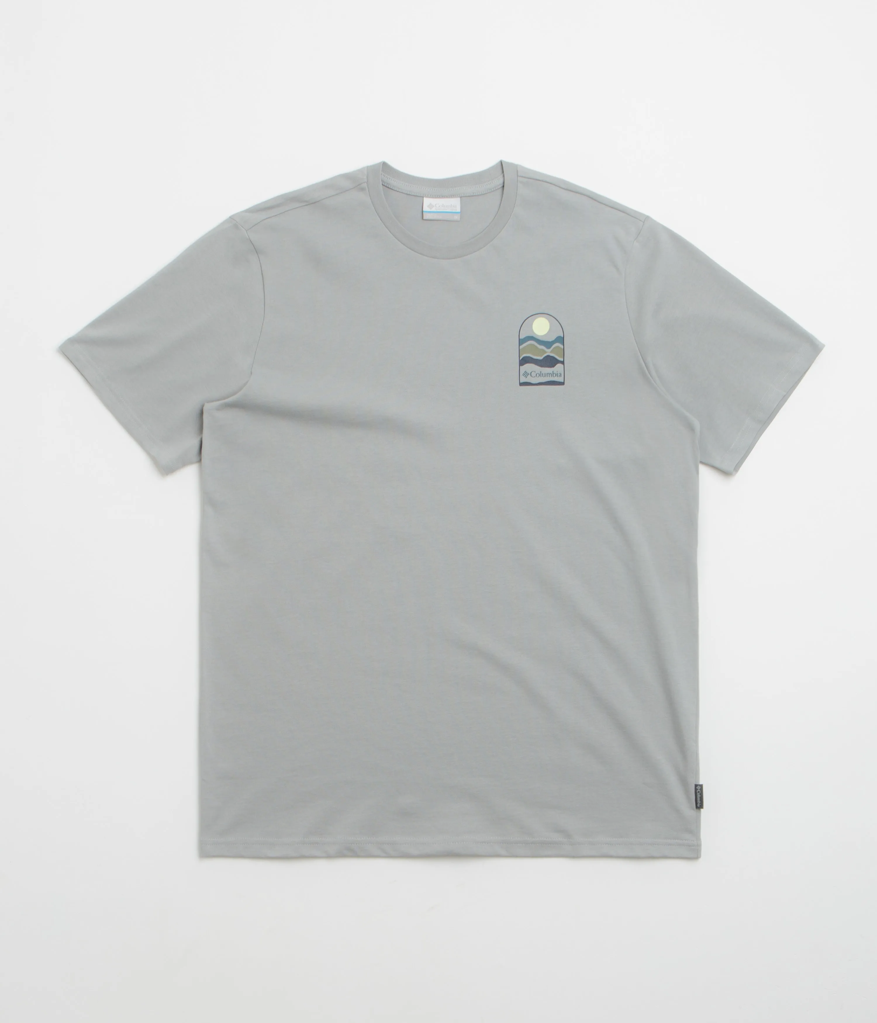 Snap Buttons tie waist Columbia Explorers Canyon Back T-Shirt - Columbia Grey / Get Hiked