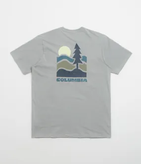 Columbia Explorers Canyon Back T-Shirt - Columbia Grey / Get Hiked Trendy Colors dry environment